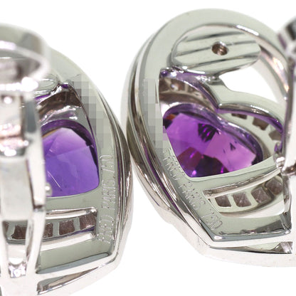 FRED Pretty Woman Amethyst Diamond Earring K18 White Gold Ladies [Used]