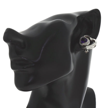 FRED Pretty Woman Amethyst Diamond Earring K18 White Gold Ladies [Used]