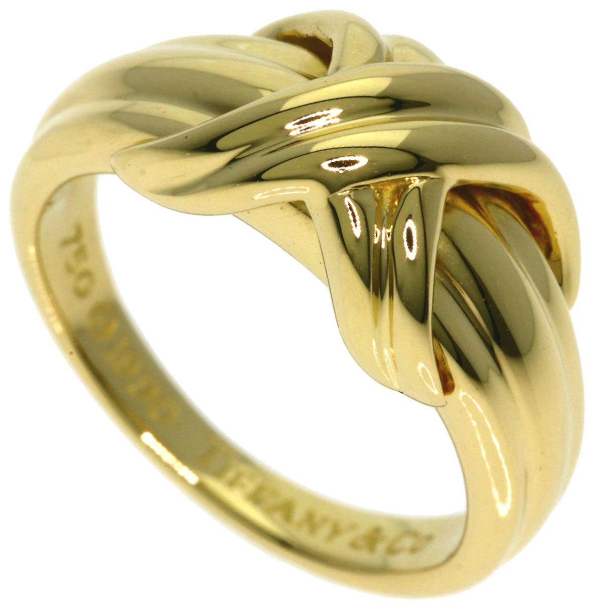 TIFFANY&Co. Signature Ring K18 Yellow Gold Ladies [Used]