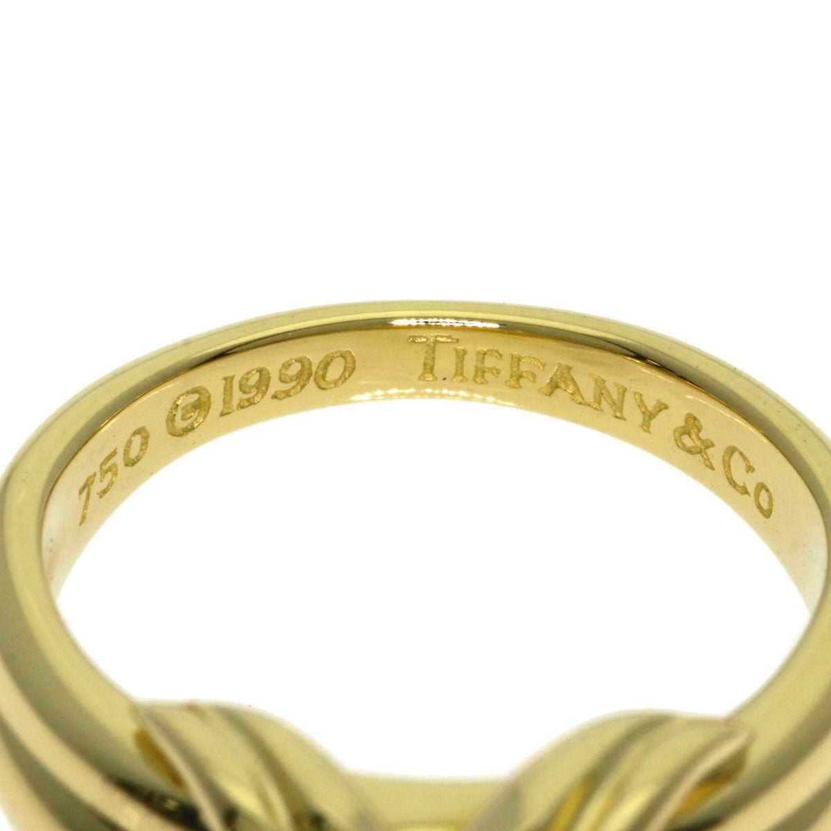 TIFFANY&Co. Signature Ring K18 Yellow Gold Ladies [Used]