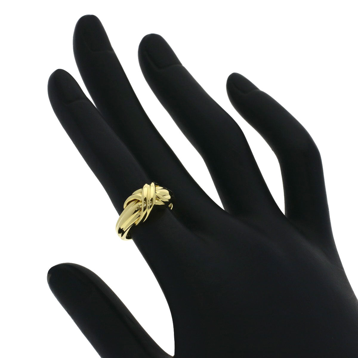 TIFFANY&Co. Signature Ring K18 Yellow Gold Ladies [Used]