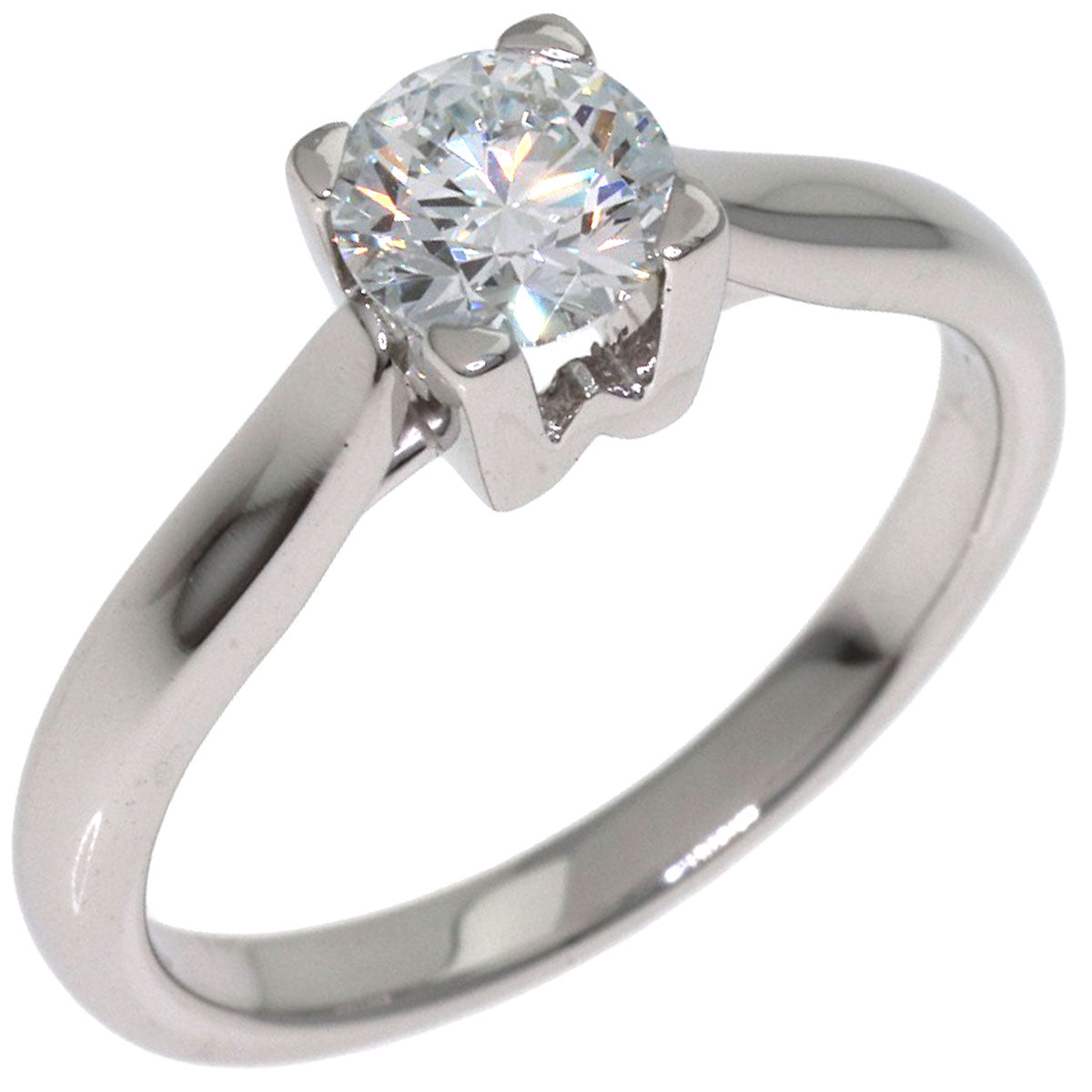 HARRY WINSTON HW Logo Diamond Ring Platinum PT950 Ladies [Used]
