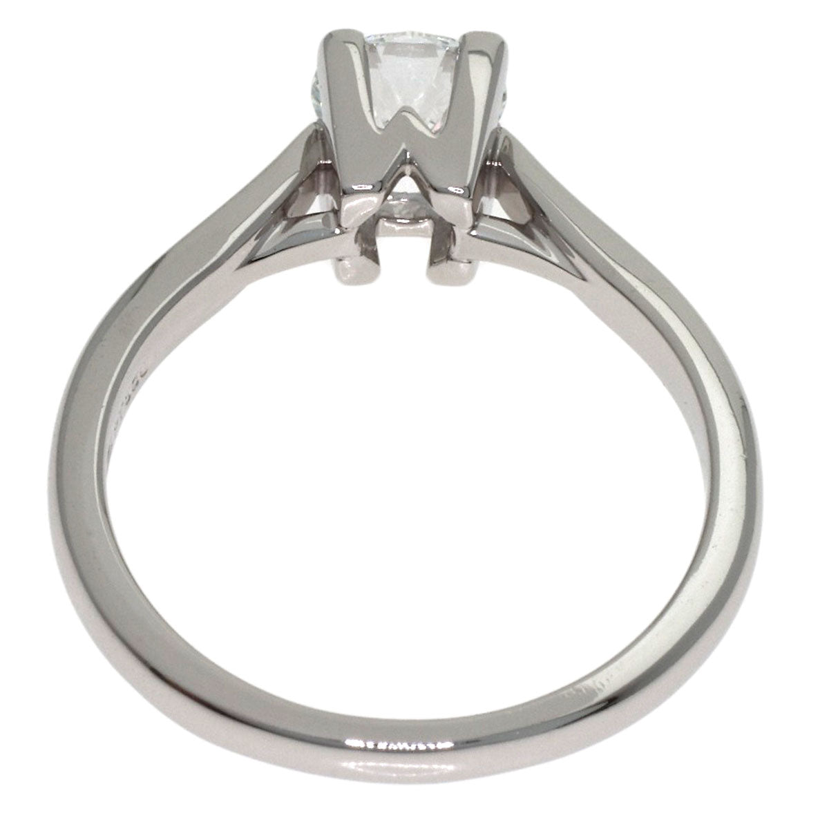 HARRY WINSTON HW Logo Diamond Ring Platinum PT950 Ladies [Used]