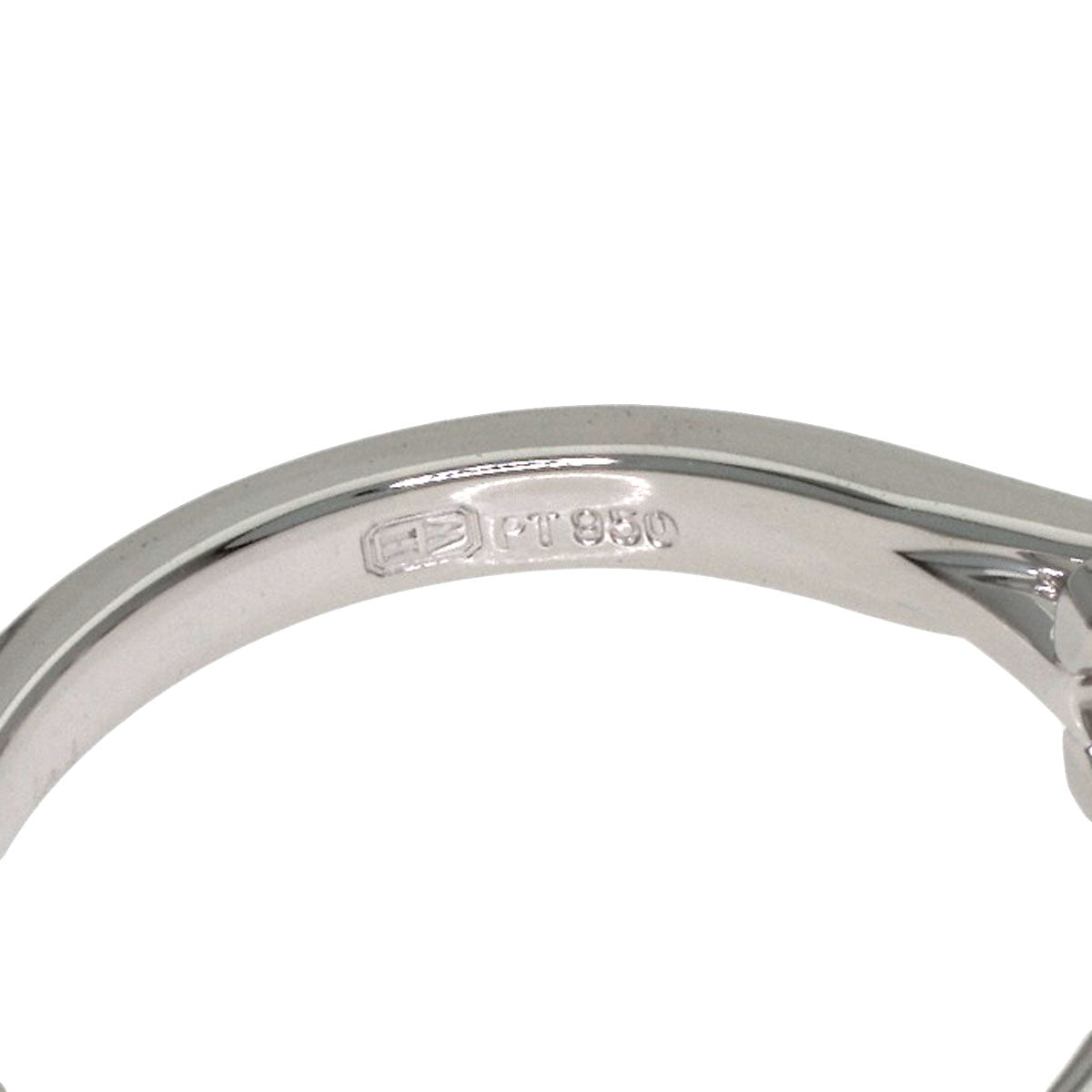 HARRY WINSTON HW Logo Diamond Ring Platinum PT950 Ladies [Used]