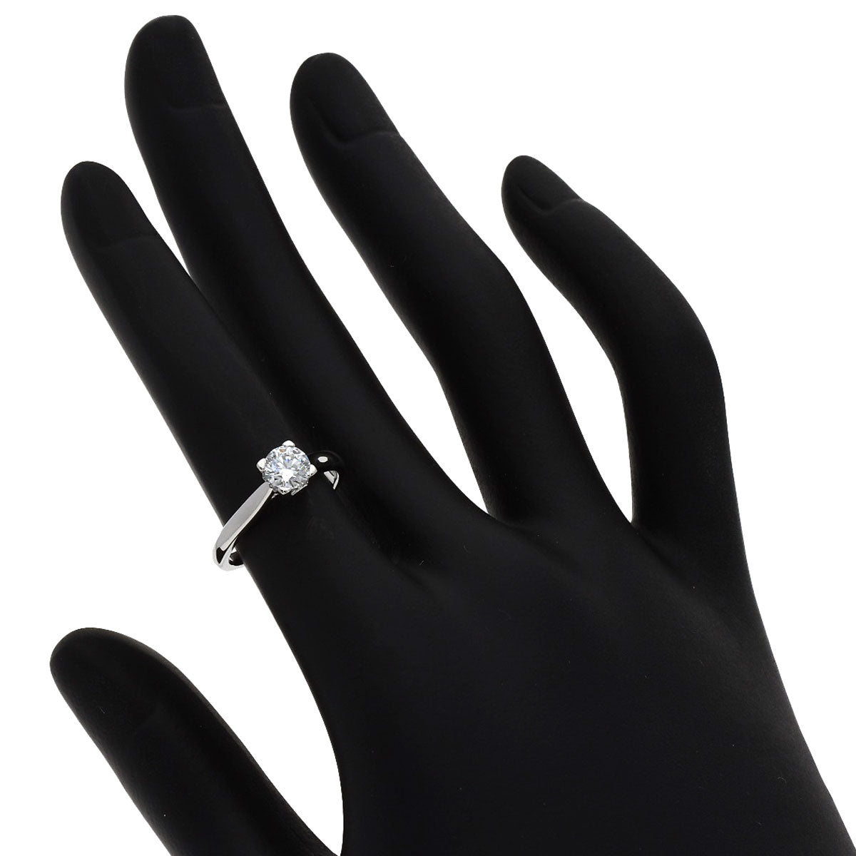 HARRY WINSTON HW Logo Diamond Ring Platinum PT950 Ladies [Used]