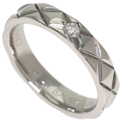 CHANEL Matelasse 1P Diamond #48 Ring Platinum PT950 Ladies [Used]