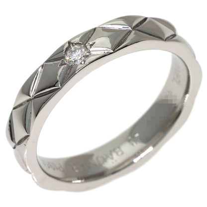CHANEL Matelasse 1P Diamond #48 Ring Platinum PT950 Ladies [Used]