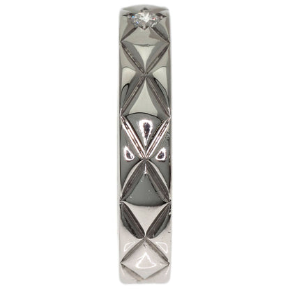 CHANEL Matelasse 1P Diamond #48 Ring Platinum PT950 Ladies [Used]
