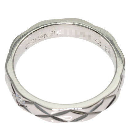 CHANEL Matelasse 1P Diamond #48 Ring Platinum PT950 Ladies [Used]