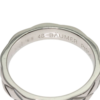 CHANEL Matelasse 1P Diamond #48 Ring Platinum PT950 Ladies [Used]