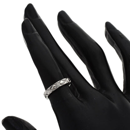 CHANEL Matelasse 1P Diamond #48 Ring Platinum PT950 Ladies [Used]
