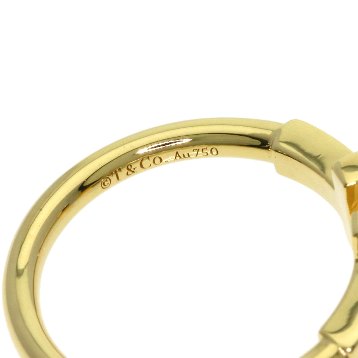 TIFFANY&Co. TWire Ring K18 Yellow Gold Ladies [Used]