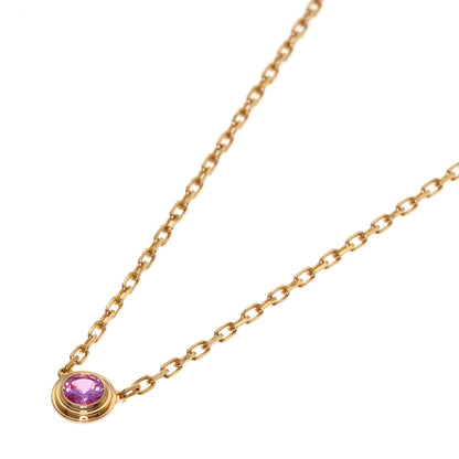 CARTIER Damour Saphir Leger Pink Sapphire Necklace K18 Pink Gold Ladies [Used]