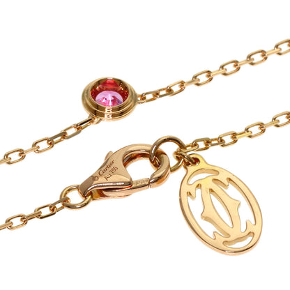 CARTIER Damour Saphir Leger Pink Sapphire Necklace K18 Pink Gold Ladies [Used]