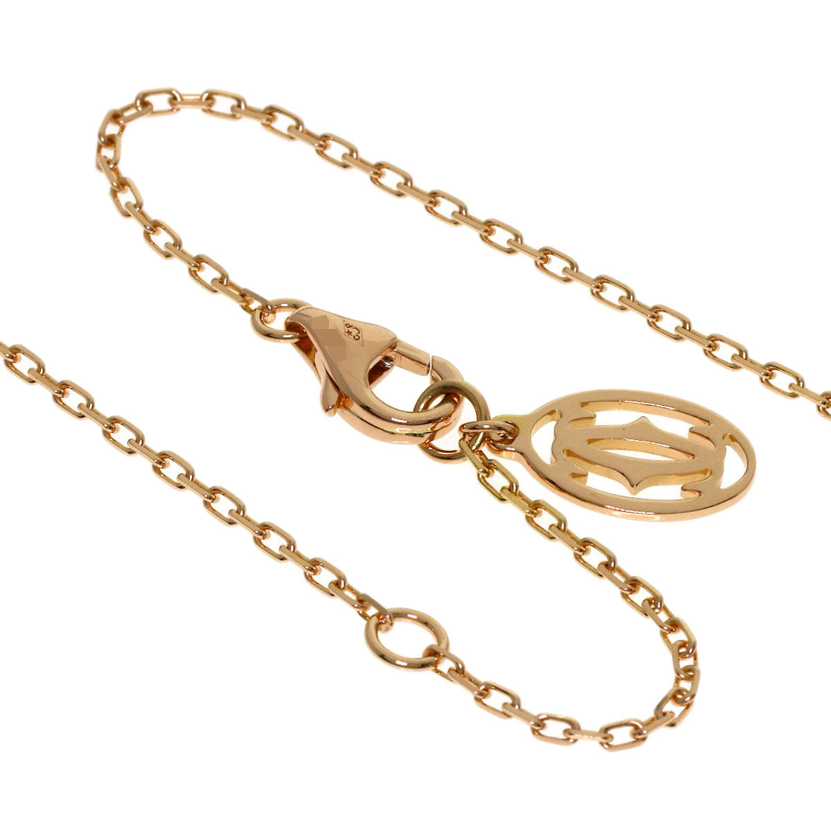 CARTIER Damour Saphir Leger Pink Sapphire Necklace K18 Pink Gold Ladies [Used]