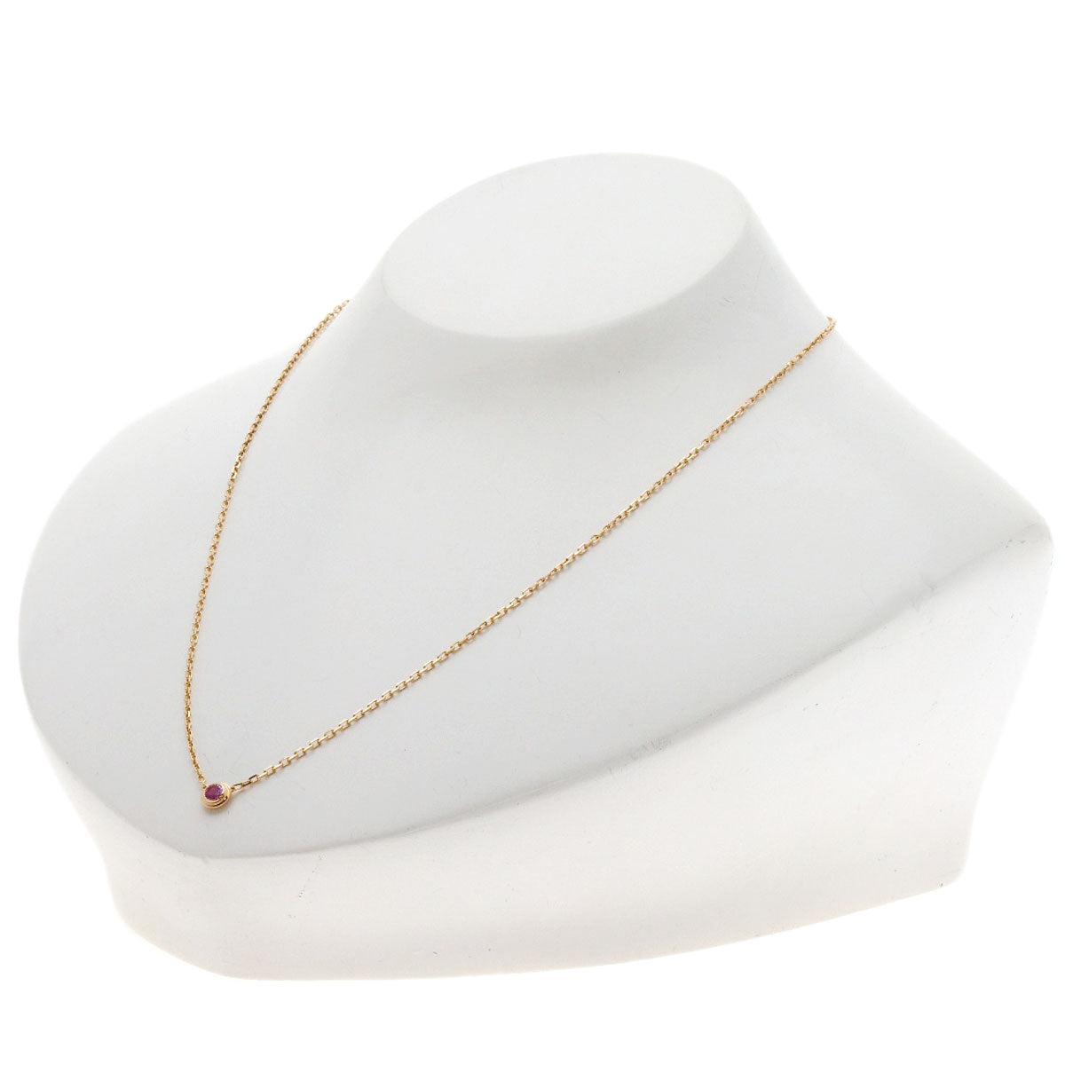CARTIER Damour Saphir Leger Pink Sapphire Necklace K18 Pink Gold Ladies [Used]