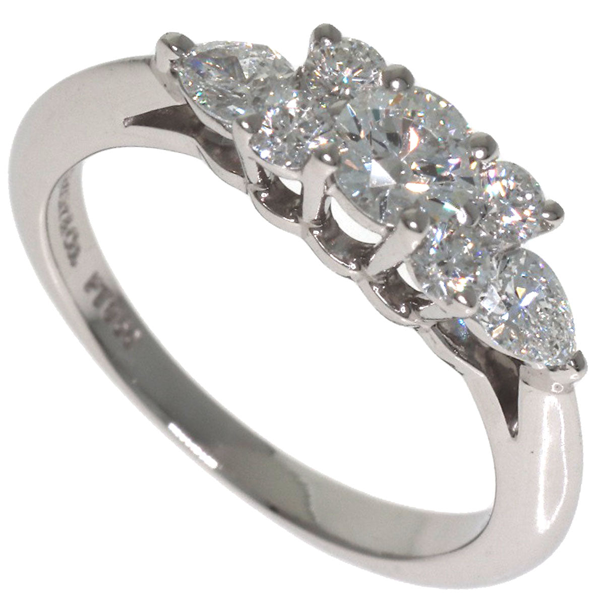 TIFFANY&Co. Seven Stone Diamond Ring Platinum PT950 Ladies [Used]
