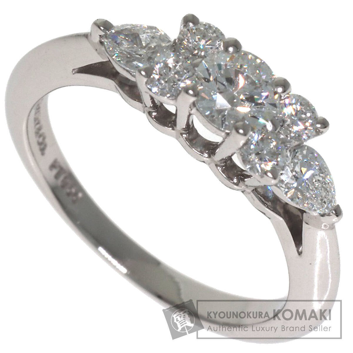 TIFFANY&Co. Seven Stone Diamond Ring Platinum PT950 Ladies [Used]