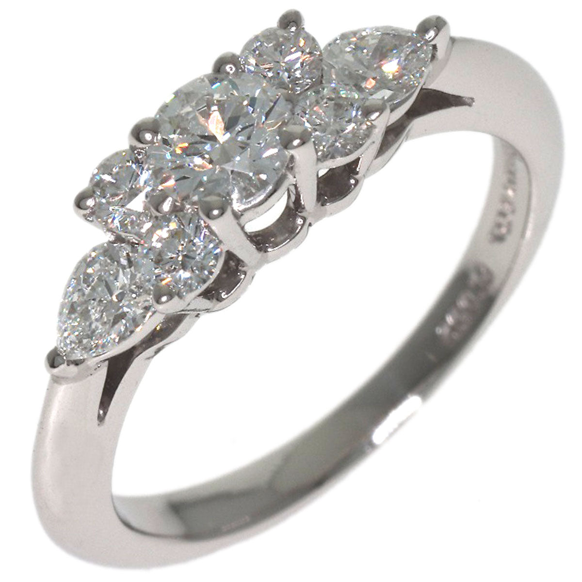TIFFANY&Co. Seven Stone Diamond Ring Platinum PT950 Ladies [Used]