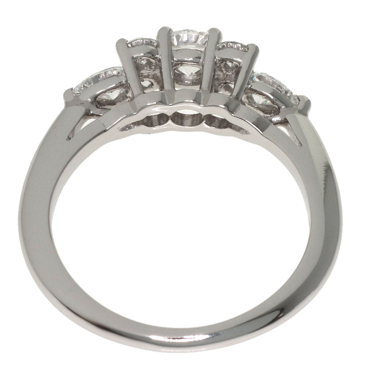 TIFFANY&Co. Seven Stone Diamond Ring Platinum PT950 Ladies [Used]