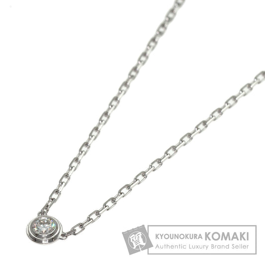 CARTIER Diamant Léger d'Amour SM Diamond Necklace K18 White Gold Ladies [Used]