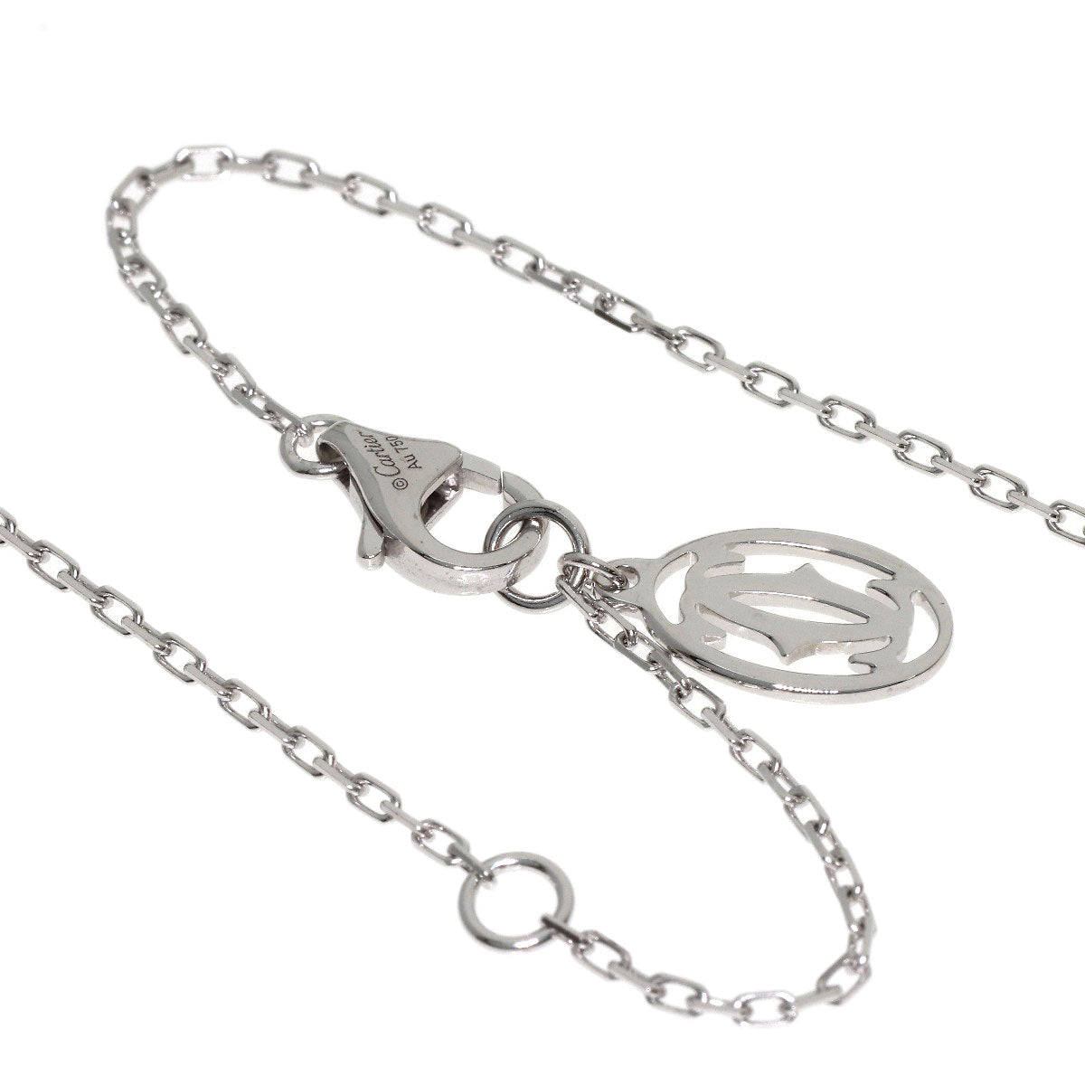 CARTIER Diamant Léger d'Amour SM Diamond Necklace K18 White Gold Ladies [Used]