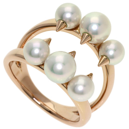 TASAKI Danger Signature Akoya Pearl Ring Sakura Gold Ladies [Used]