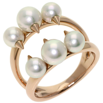 TASAKI Danger Signature Akoya Pearl Ring Sakura Gold Ladies [Used]