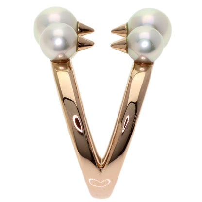 TASAKI Danger Signature Akoya Pearl Ring Sakura Gold Ladies [Used]