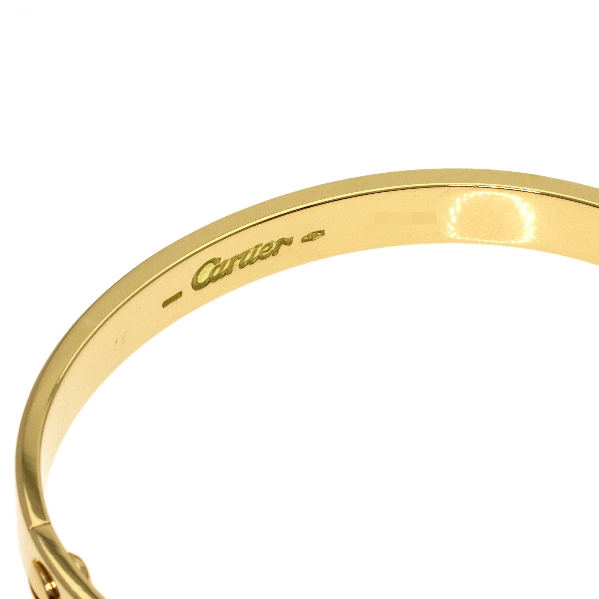 CARTIER LOVE Bracelets Classic #16 (Driver not included) Bracelet K18 Yellow Gold Ladies [Used]