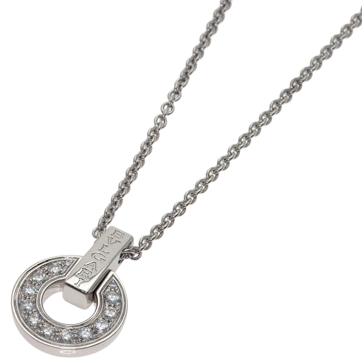 BVLGARI BVLGARI BVLGARI Diamond Necklace K18 White Gold Ladies [Used]