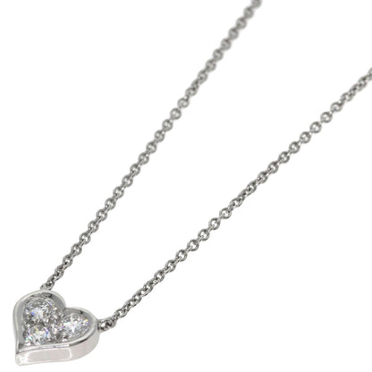 TIFFANY&Co. Sentimental Heart Diamond Necklace Platinum PT950 Ladies [Used]