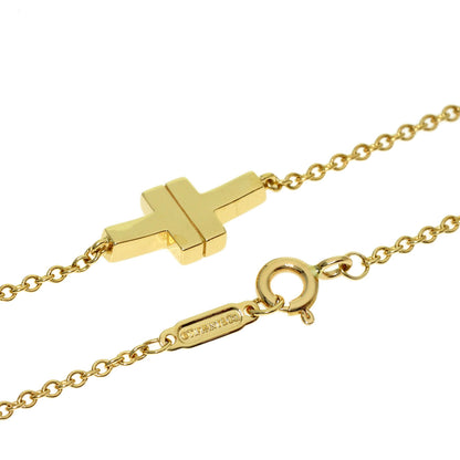TIFFANY&Co. T TWO Single Chain Bracelet K18 Yellow Gold Ladies [Used]