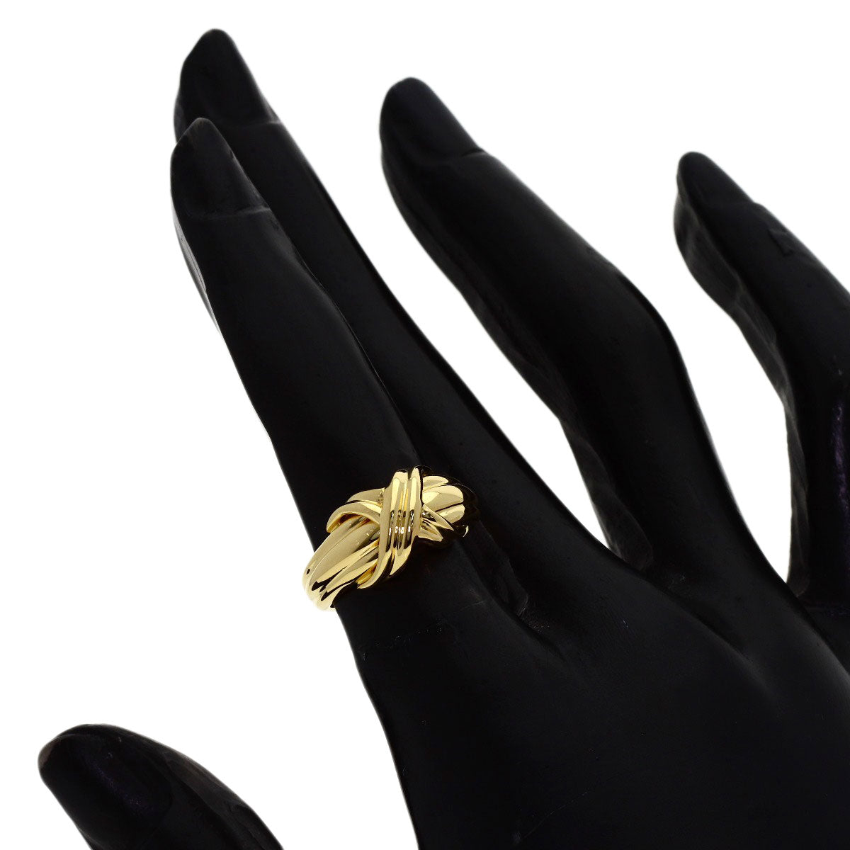 TIFFANY&Co. Signature Ring K18 Yellow Gold Ladies [Used]