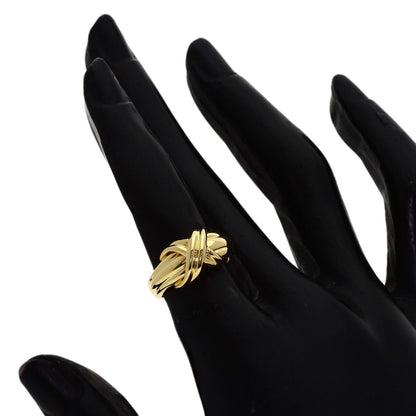 TIFFANY&Co. Signature Ring K18 Yellow Gold Ladies [Used]