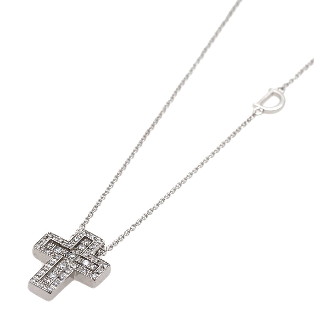Damiani Belle Epoque XXS Diamond Necklace K18 White Gold Ladies [Used]