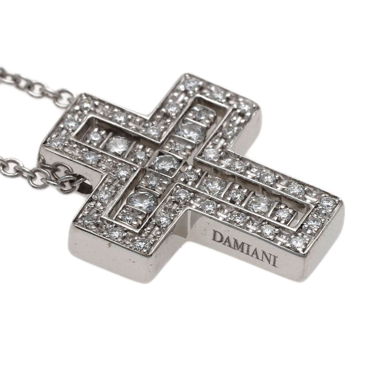 Damiani Belle Epoque XXS Diamond Necklace K18 White Gold Ladies [Used]
