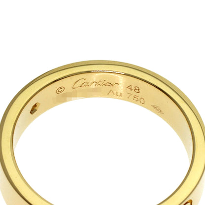 CARTIER Mini Love Ring with 1 Diamond, Size #48 Ring K18 Yellow Gold Ladies [Used]