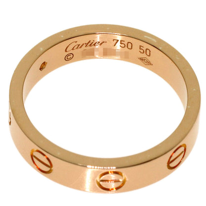 CARTIER love ring 1P Diamond #50 Ring K18 Pink Gold Ladies [Used]