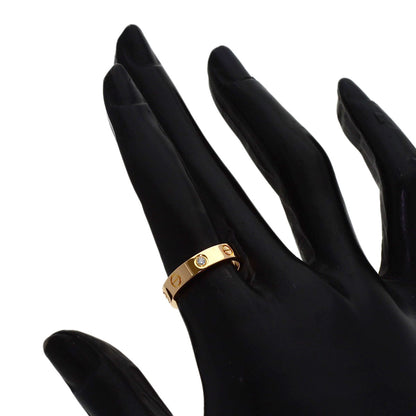 CARTIER love ring 1P Diamond #50 Ring K18 Pink Gold Ladies [Used]