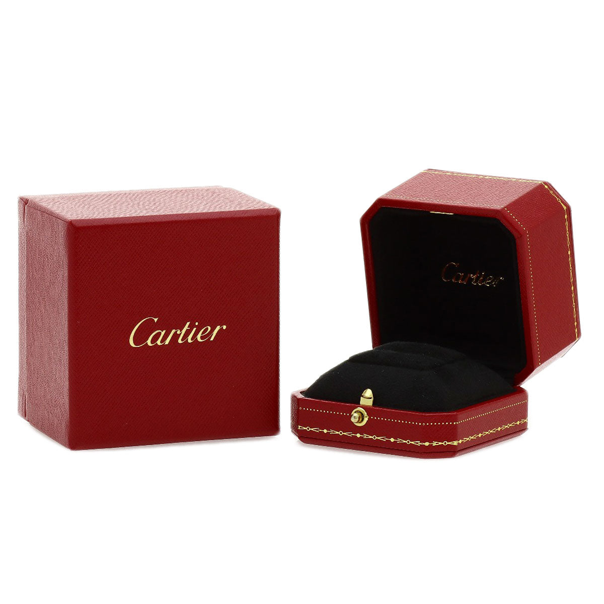CARTIER love ring 1P Diamond #50 Ring K18 Pink Gold Ladies [Used]