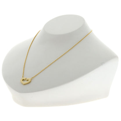 CARTIER C heart Necklace K18 Yellow Gold Ladies [Used]