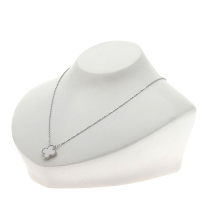 Van Cleef & Arpels Vintage Alhambra Shell Necklace K18 White Gold Ladies [Used]