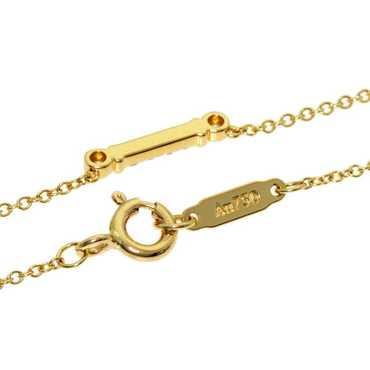 TIFFANY&Co. Fleur de Lis Key Diamond Necklace K18 Yellow Gold Ladies [Used]