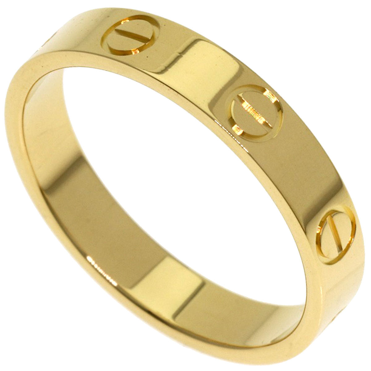 CARTIER Mini love ring #53 Ring K18 Yellow Gold Ladies [Used]