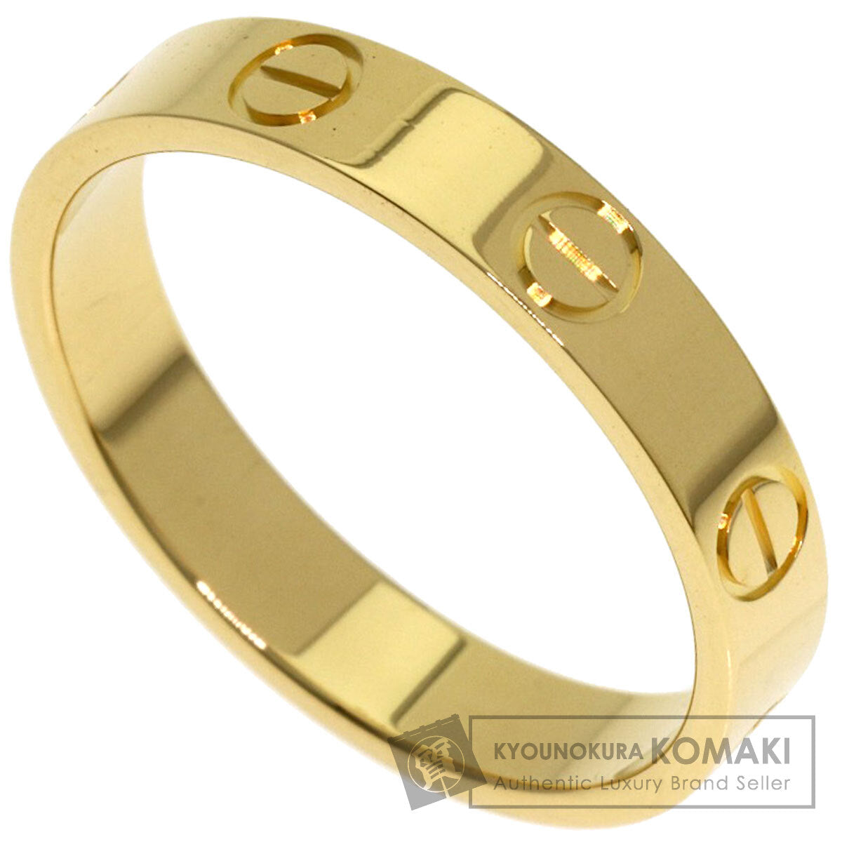 CARTIER Mini love ring #53 Ring K18 Yellow Gold Ladies [Used]