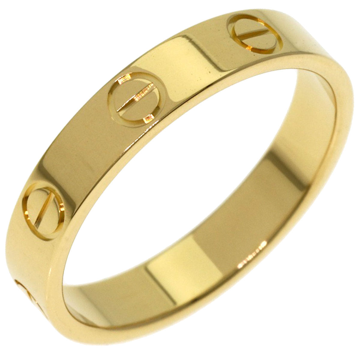 CARTIER Mini love ring #53 Ring K18 Yellow Gold Ladies [Used]