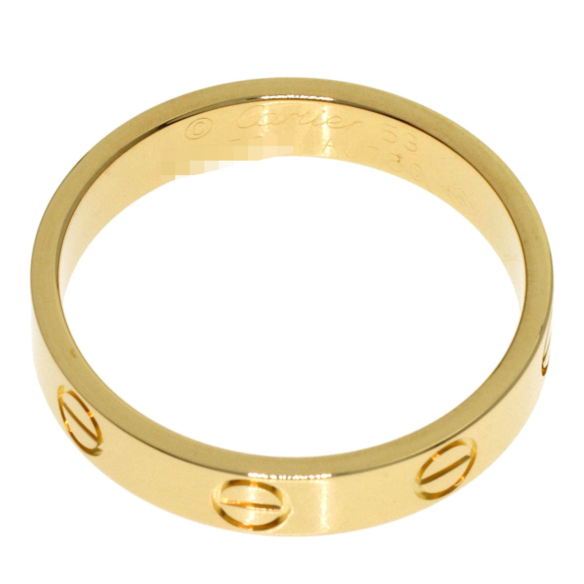 CARTIER Mini love ring #53 Ring K18 Yellow Gold Ladies [Used]
