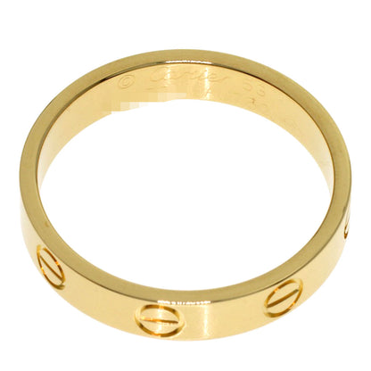 CARTIER Mini love ring #53 Ring K18 Yellow Gold Ladies [Used]