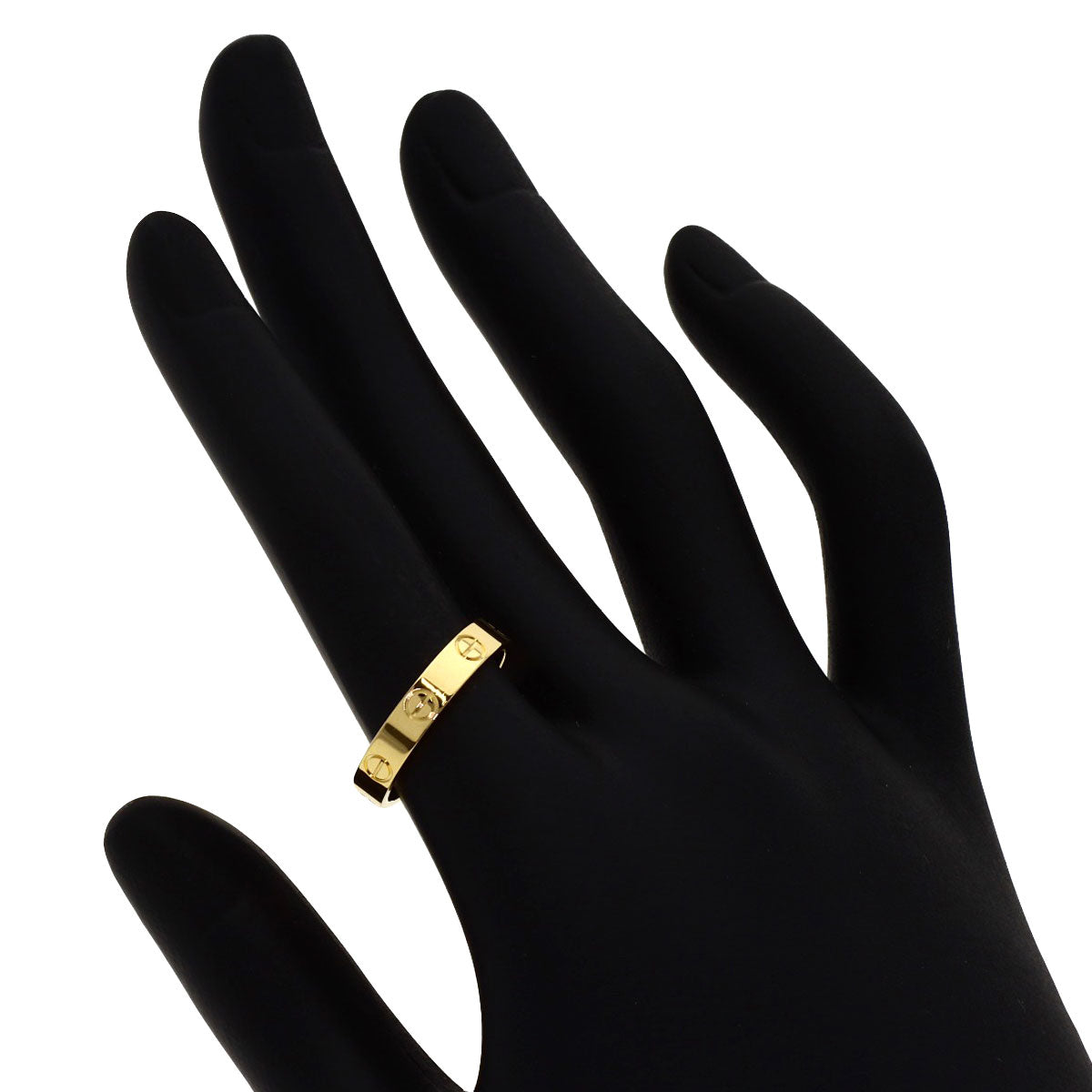 CARTIER Mini love ring #53 Ring K18 Yellow Gold Ladies [Used]